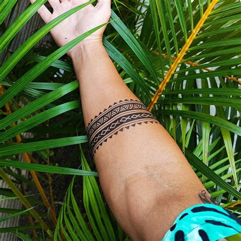 arm band strength polynesian armband tattoo stencil|Polynesian Arm Band